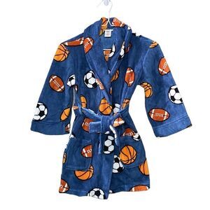 Cherokee sleepwear plush sport design bathrobe